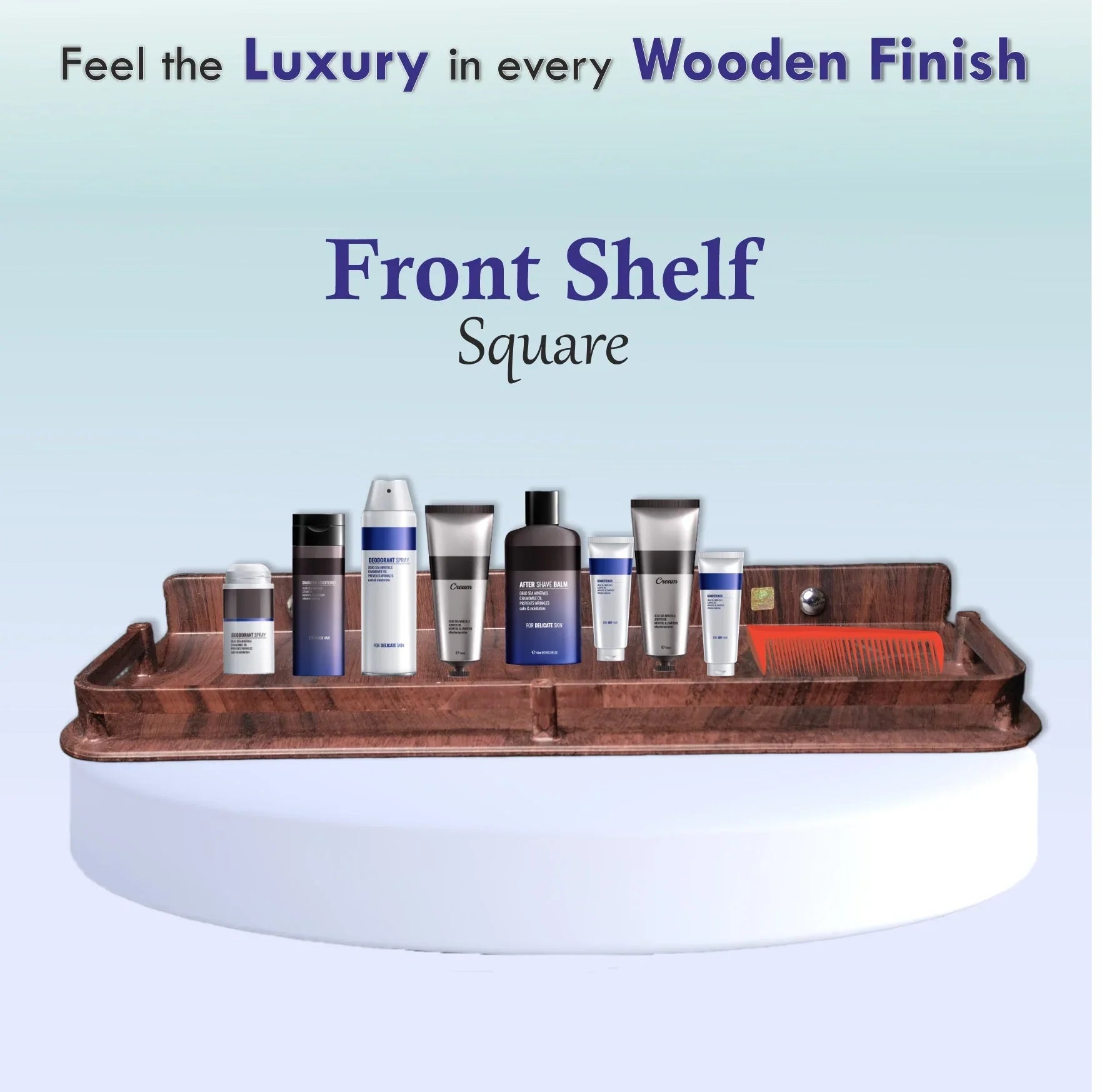 Petro Wooden Finish Kit – 5 in 1 Bathroom Set