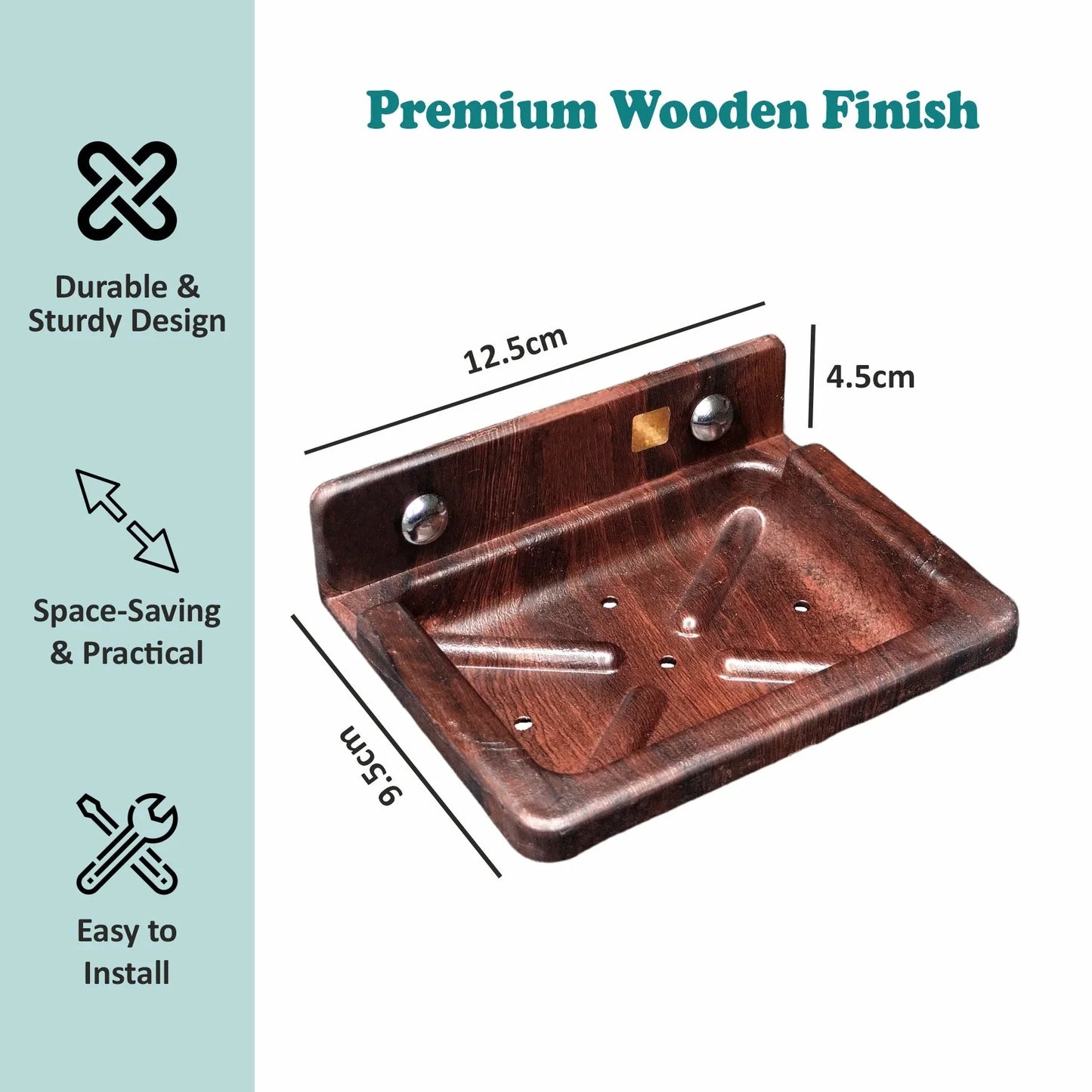 Petro Wooden Finish Kit – 5 in 1 Bathroom Set