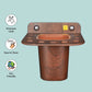 Petro Wooden Finish Kit – 5 in 1 Bathroom Set