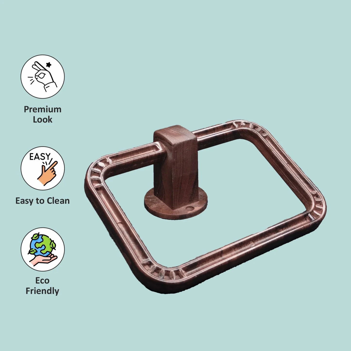Petro Wooden Finish Kit – 5 in 1 Bathroom Set