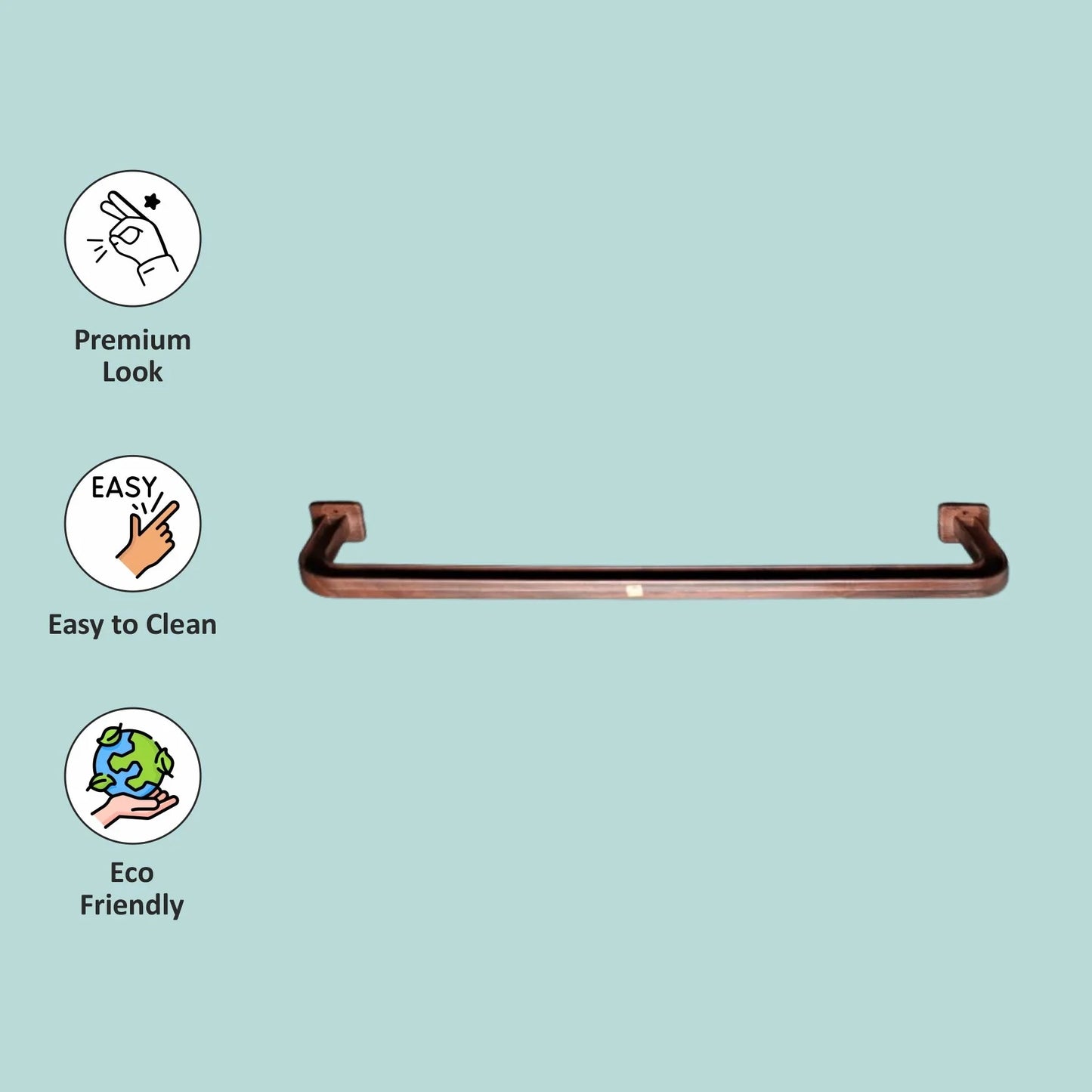 Petro Wooden Finish Kit – 5 in 1 Bathroom Set
