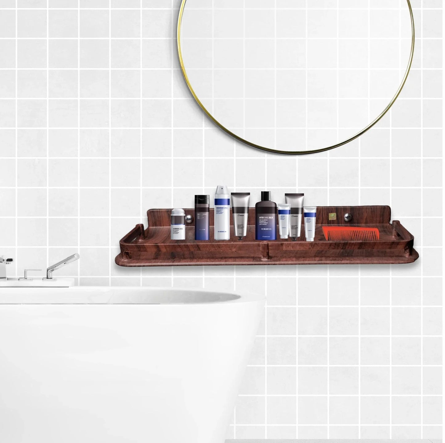 Petro Wooden Finish Kit – 5 in 1 Bathroom Set