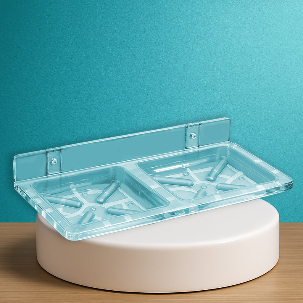 Soap Dish Double Square (Pack of 2)